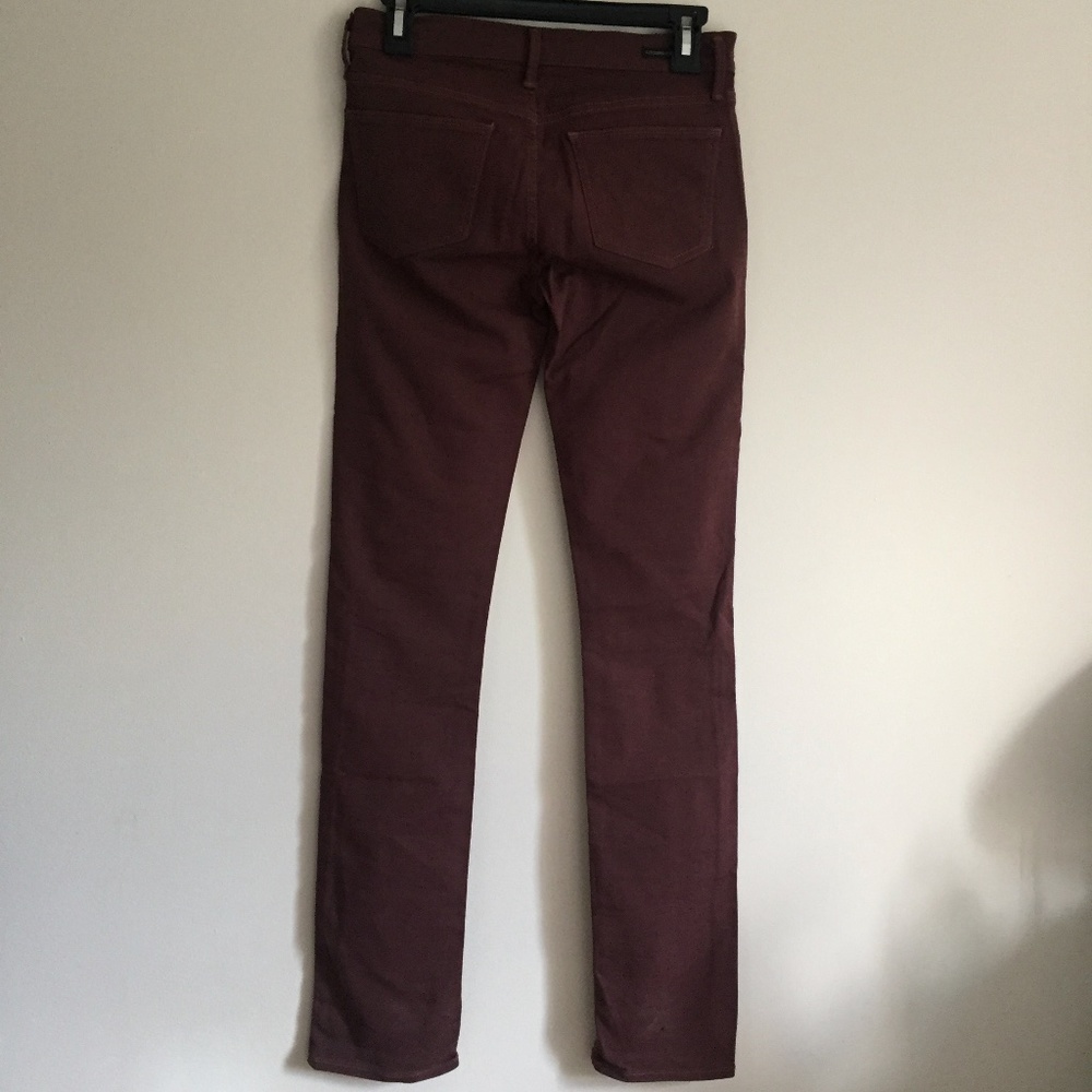 CITIZENS OF HUMANITY Maroon Ava Lowrise Jeans 27 - Picture 8 of 16